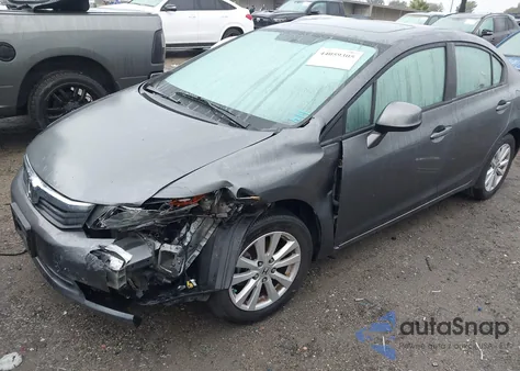 2012 Honda Civic Ex из США, поврежденный, VIN 19XFB2F84CE376791